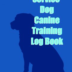 Service Dog Canine Training Log Book Cover